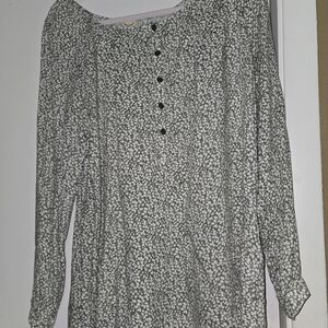 Faded Glory Ladies Floral Green Women's Top